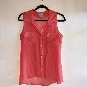 H.I.P. Button Down Collared Top